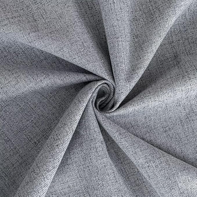 100% Blackout Curtains 90 Inch Length 2 Panels Set, Black Out Curtains for Living Room, Light Grey Thermal Insulated Grommet Drapes Bedroom Luxury Decor Privacy(70W × 90L inch, Light Grey)