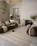 Loloi Amber Lewis Bexley Collection BEX-02 Taupe/Natural 7'-10" x 10' Area Rug Neutral, Textured, Living, Bedroom, Dining, Carpet