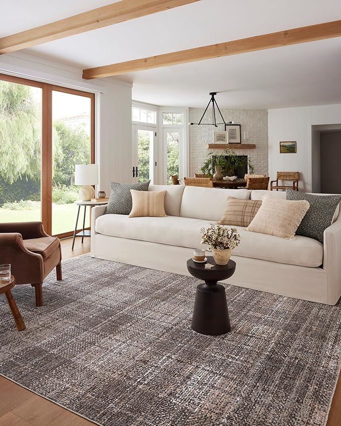 Loloi Angela Rose Ember Collection EMB-05 Graphite/Multi 9'-6" x 13'-1" Area Rug
