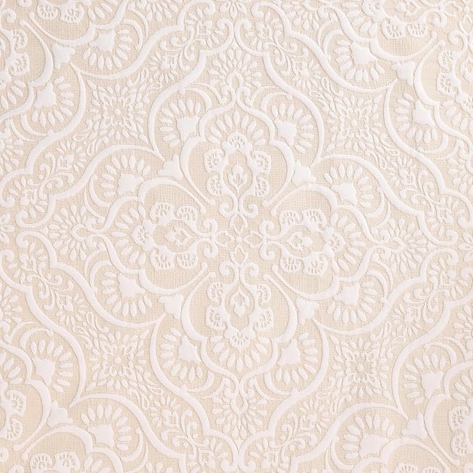 Superior 3 Piece Bedspread Set, Home Bed Decor, Decorative Bed Spread, 2 Pillow Shams, Medium Weight Blanket, Floral Matelasse Coverlet, Bedding Essentials, Enzy Collection, Queen, Ivory
