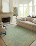 Loloi Chris Loves Julia Francis Collection FRA-02 Green/Natural 8'-6" x 12' Area Rug
