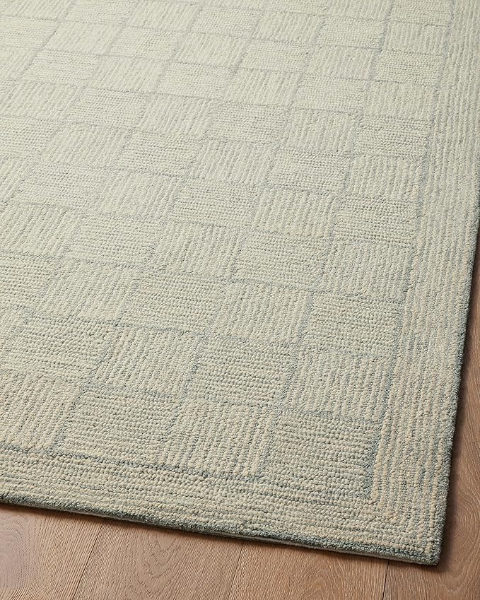 Loloi Chris Loves Julia Francis Collection FRA-03 Silver/Sky 5'-0" x 7'-6" Area Rug