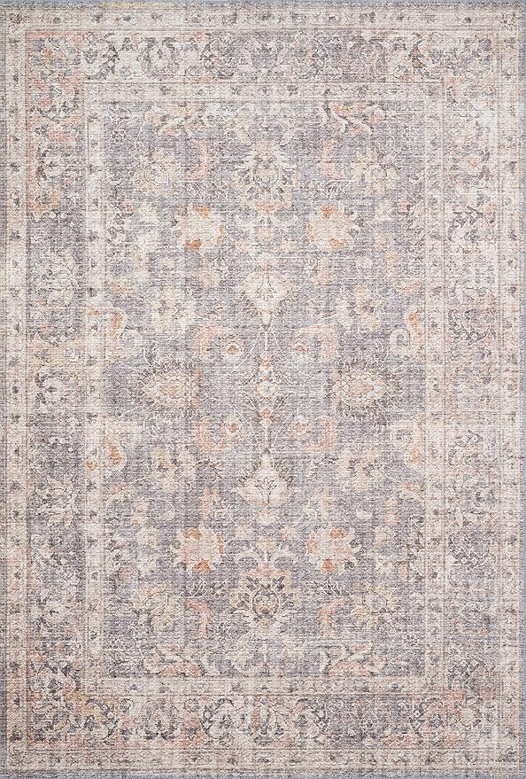 Loloi II Skye Collection SKY-01 Grey/Apricot 5'-0" x 7'-6" Area Rug