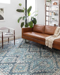 Loloi II Skye Collection SKY-03 Denim/Natural 2'-3" x 3'-9" Accent Rug