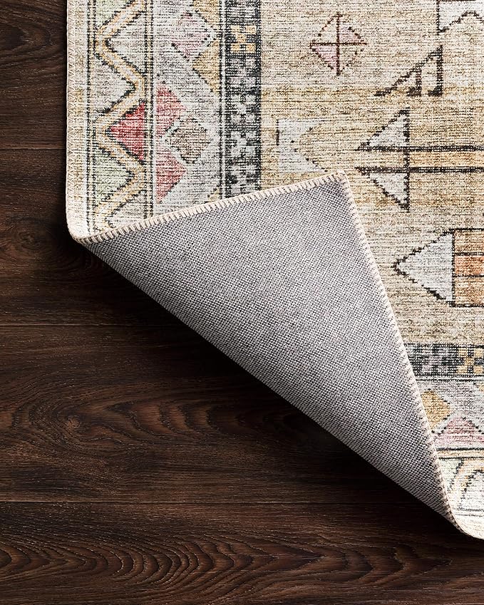 Loloi II Skye Collection SKY-04 Gold/Blush 5'-0" x 7'-6" Area Rug