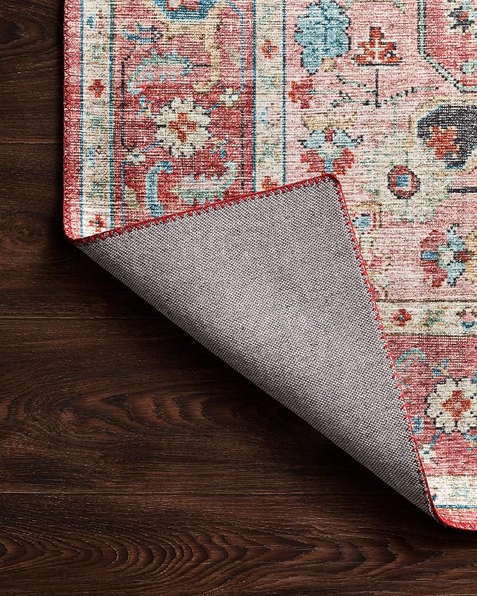 Loloi II Skye Collection SKY-05 Brick/Ocean 5'-0" x 7'-6" Area Rug