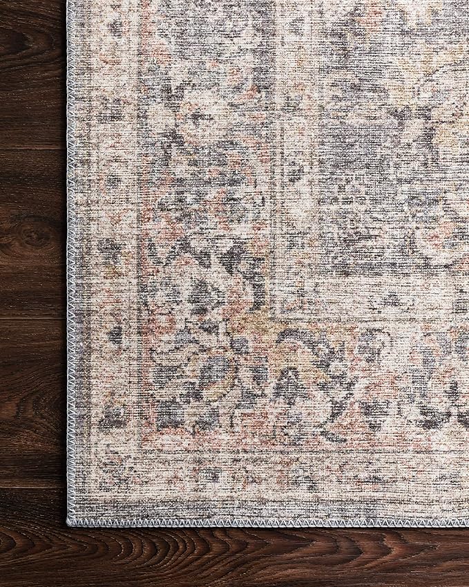 Loloi Skye Collection SKY-01 Grey/Apricot 7'-6" x 9'-6" Area Rug