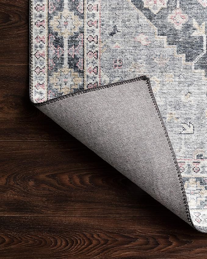 Loloi Skye Collection SKY-02 Charcoal/Multi 2'-6" x 12'-0" Runner Rug