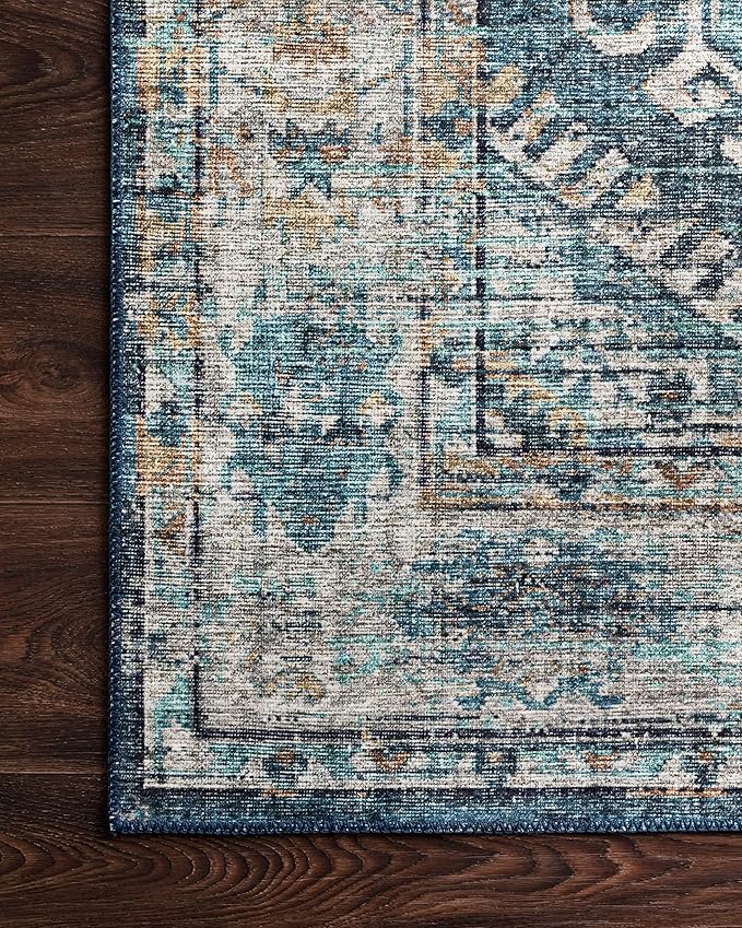Loloi Skye Collection SKY-03 Denim/Natural 2'-0" x 5'-0" Accent Rug