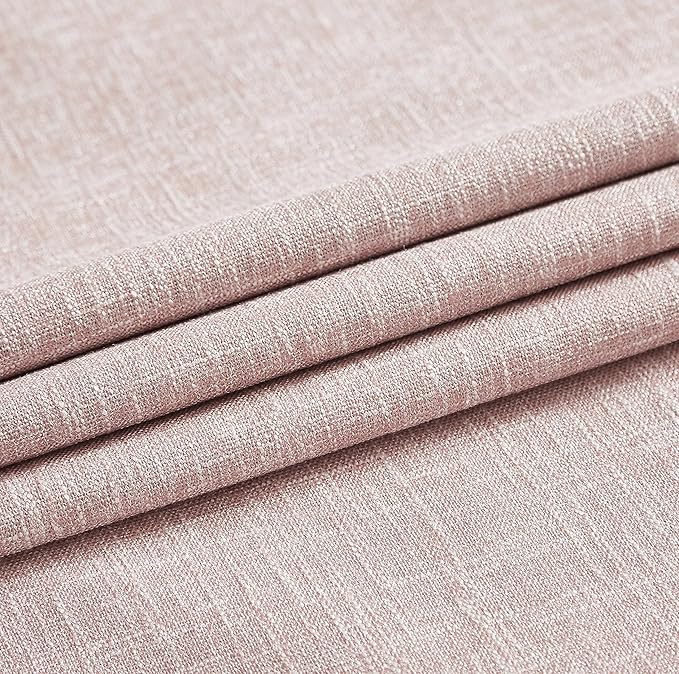 Vision Home Rod Pocket Back Tab Pink Total Blackout Bedroom Curtains 95 inch for Living Room Nursery Window Panels Thermal Insulated Energy Efficient Soundproof Pink Drapes 2 Panels 50" Wx95 L