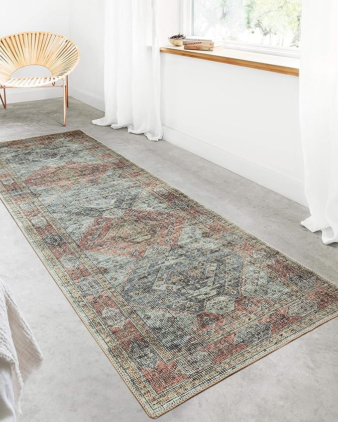 Loloi Skye Collection SKY-06 Apricot/Mist 6'-0" x 9'-0" Area Rug