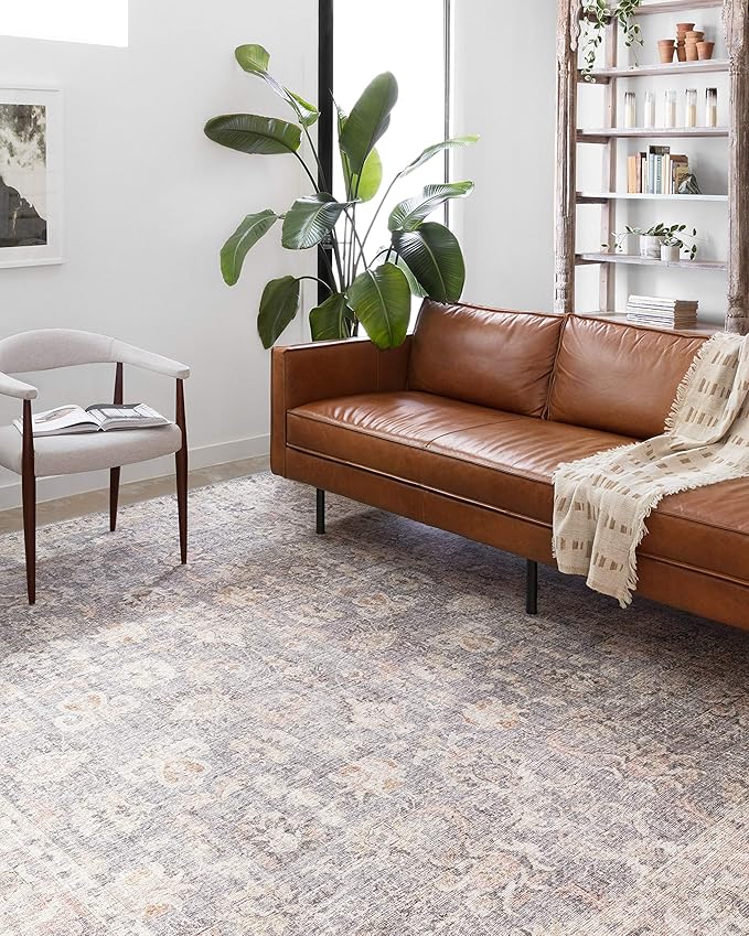 Loloi Skye Collection SKY-01 Grey/Apricot 9'-0" x 12'-0" Area Rug