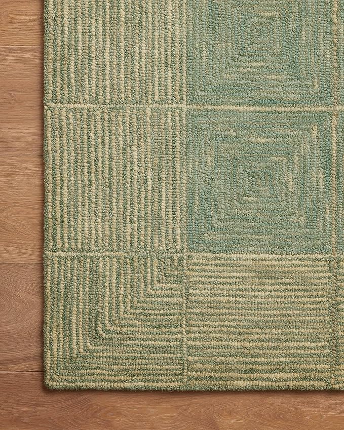 Loloi Chris Loves Julia Francis Collection FRA-02 Green/Natural 11'-6" x 15' Area Rug