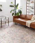 Loloi II Skye Collection SKY-01 Blush/Grey 7'-6" x 9'-6" Area Rug