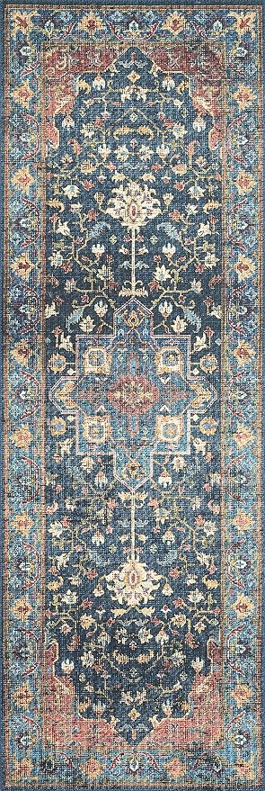 Loloi II Skye Collection SKY-08 Denim/Brick 2'-3" x 3'-9" Accent Rug