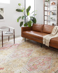 Loloi Skye Collection SKY-04 Gold/Blush 9'-0" x 12'-0" Area Rug