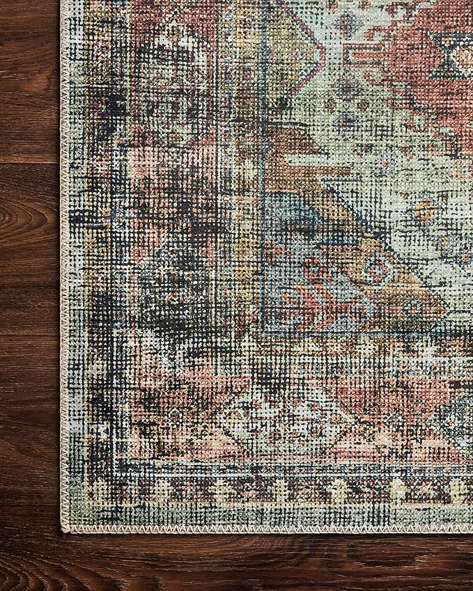 Loloi II Skye Collection SKY-06 Apricot/Mist 5'-0" x 7'-6" Area Rug