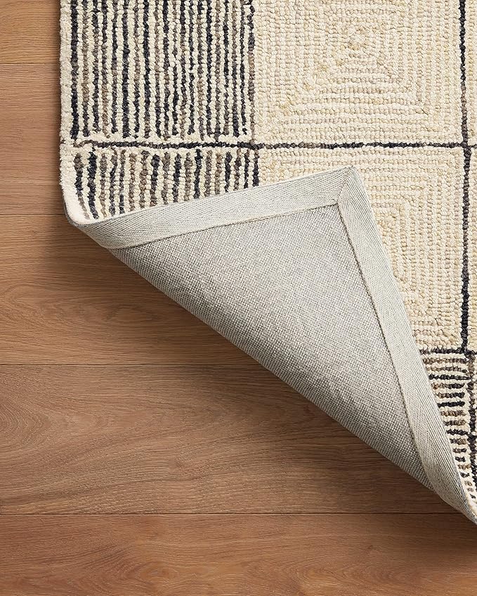 Loloi Chris Loves Julia Francis Collection FRA-02 Cream/Black 7'-9" x 9'-9" Area Rug