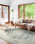 Loloi Skye Collection SKY-12 Charcoal/Dove 7' x 9' Oval Area Rug