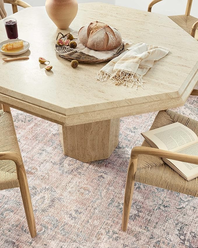 Loloi II Skye Collection SKY-01 Blush/Grey 2'-3" x 3'-9" Accent Rug