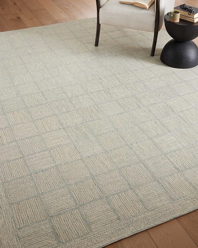 Loloi Chris Loves Julia Francis Collection FRA-03 Silver/Sky 2'-6" x 7'-6" Runner Rug