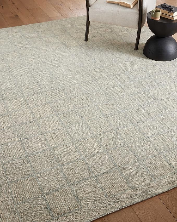 Loloi Chris Loves Julia Francis Collection FRA-03 Silver/Sky 9'-3" x 13' Area Rug