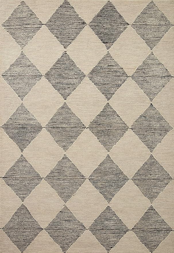 Loloi Chris Loves Julia Francis Collection FRA-01 Beige/Charcoal 8'-6" x 12' Area Rug