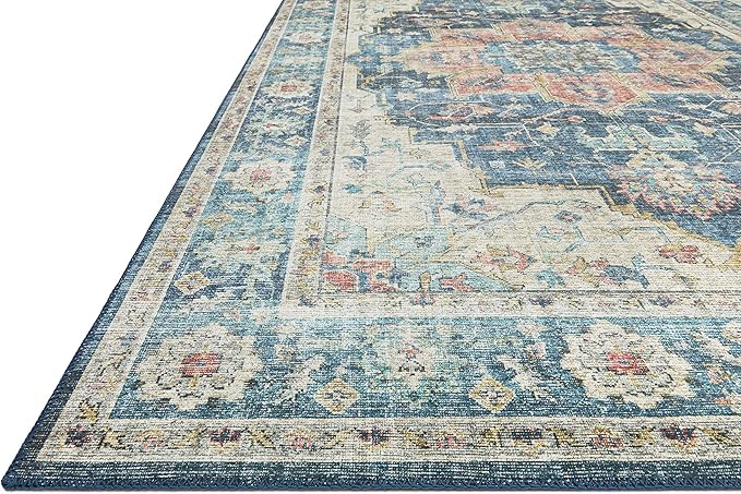 Loloi Skye Collection SKY-12 Ocean/Multi 6'-0" x 9'-0" Area Rug