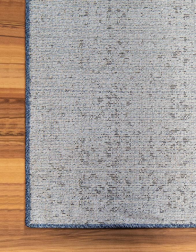 Unique Loom Del Mar Collection Area Rug - Jennifer (2' 2" x 3' 1" Rectangle, Blue/ Navy Blue)