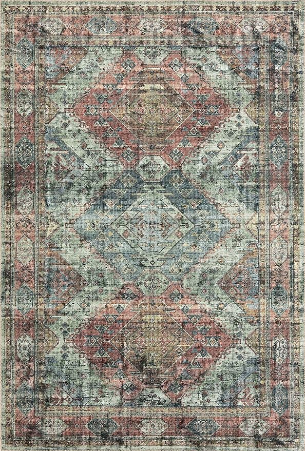 Loloi II Skye Collection SKY-06 Apricot/Mist 3'-6" x 5'-6" Accent Rug